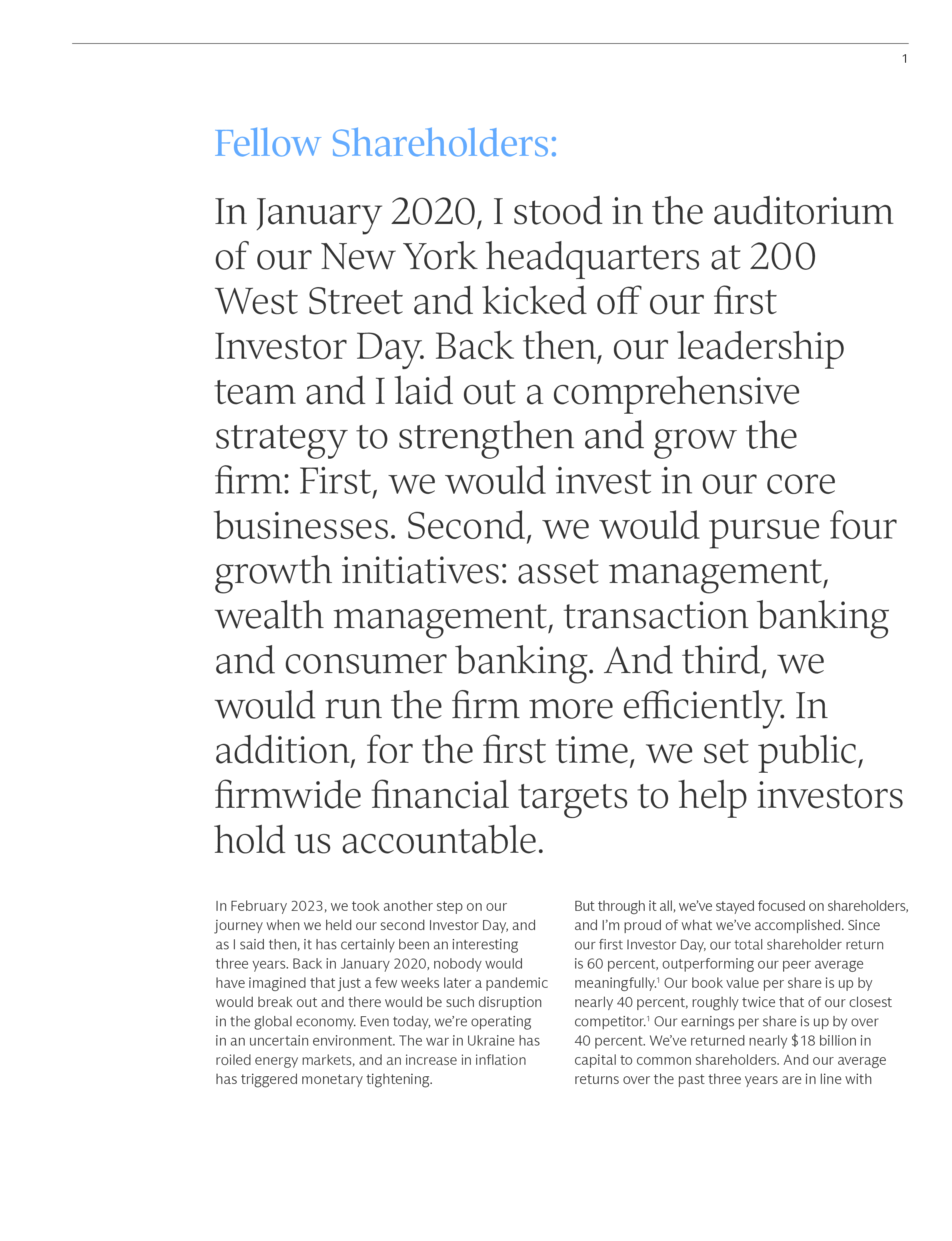 高盛GOLDMANSACHSGROUP2022年年度报告英文版264页